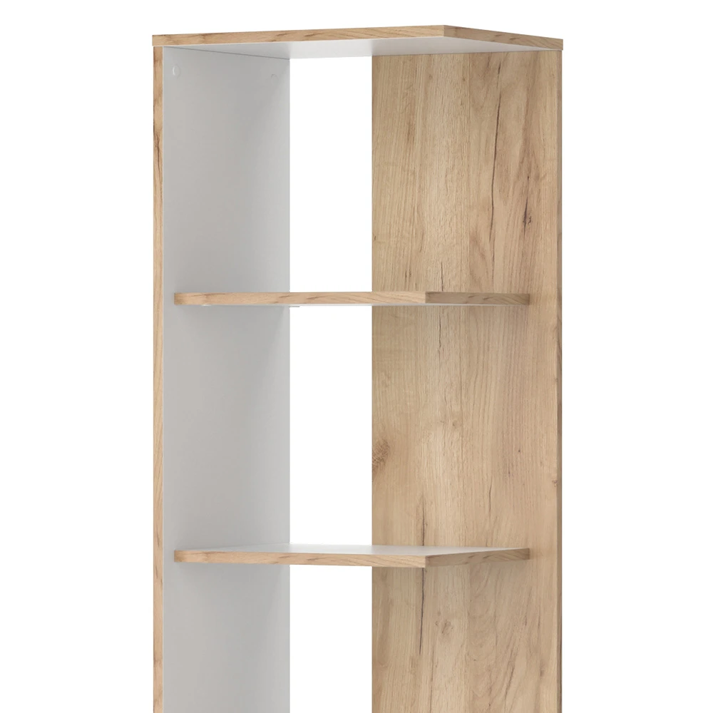 Bücherregal "Paco" Weiß/Goldkraft Eiche 44 X 139.7 Cm Vicco 7 Bücherregal "Paco" Weiß/Goldkraft Eiche 44 X 139.7 Cm Vicco – Bild 6