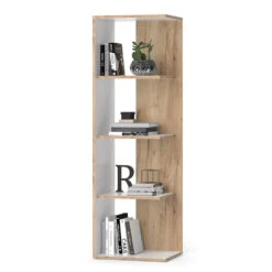 Bücherregal "Paco" Weiß/Goldkraft Eiche 44 X 139.7 Cm Vicco 15 Bücherregal "Paco" Weiß/Goldkraft Eiche 44 X 139.7 Cm Vicco -Vicco 20230023 m5473 07 ol