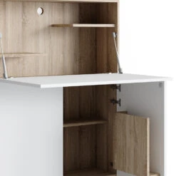 Sekretär Schreibtisch "Alena" Sonoma/Weiß 85 X 27 Cm Vicco -Vicco 20230720 m4363 06 ol