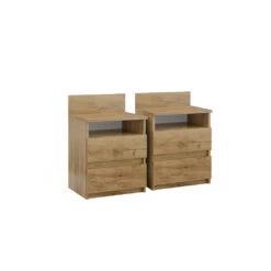 Nachttisch "Monty" Goldkraft Eiche 39.6 X 59.1 Cm 2er Set Vicco