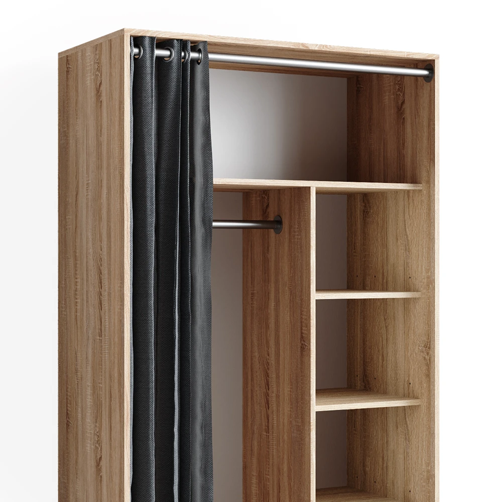 Kleiderschrank "Doros" Sonoma 100 X 168 Cm Offen, Mit Rollen Vicco 8 Kleiderschrank "Doros" Sonoma 100 X 168 Cm Offen, Mit Rollen Vicco – Bild 6