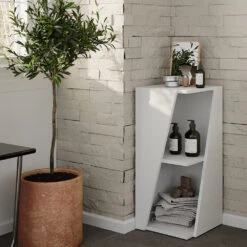 Midischrank "Benno" Weiß 31.6 X 70.5 Cm Mit Offenen Ablagen Vicco 13 Midischrank "Benno" Weiß 31.6 X 70.5 Cm Mit Offenen Ablagen Vicco -Vicco 20230816 m5877 05 ol