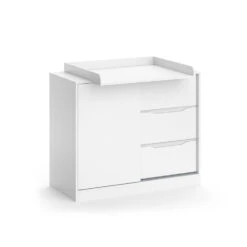 Wickelkommode "Ruben" Weiß 113 X 93 Cm Mit Wickelaufsatz Vicco