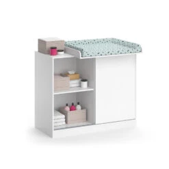 Wickelkommode "Ruben" Weiß 113 X 93 Cm Mit Wickelaufsatz Vicco -Vicco 20230816 m5900 07 ol