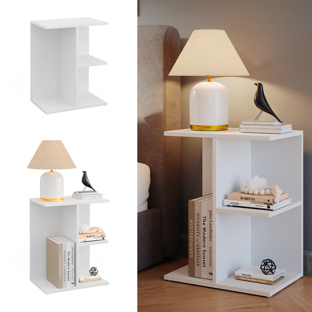 Nachttisch "Eddi" Weiß 46.2 X 58.6 Cm Vicco 4 Nachttisch "Eddi" Weiß 46.2 X 58.6 Cm Vicco – Bild 2