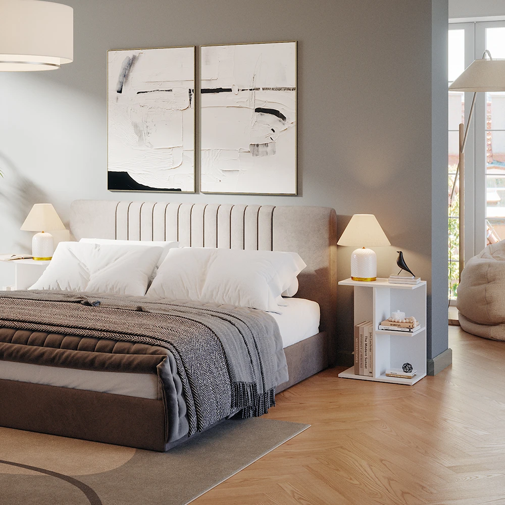 Nachttisch "Eddi" Weiß 46.2 X 58.6 Cm Vicco 6 Nachttisch "Eddi" Weiß 46.2 X 58.6 Cm Vicco – Bild 4