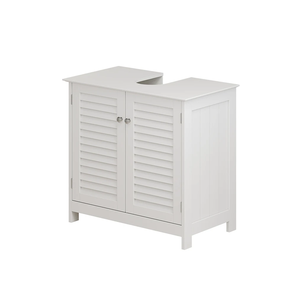 Waschbeckenunterschrank "Riad" Weiß 60 X 58 Cm Mit 2 Türen Vicco 3 Waschbeckenunterschrank "Riad" Weiß 60 X 58 Cm Mit 2 Türen Vicco