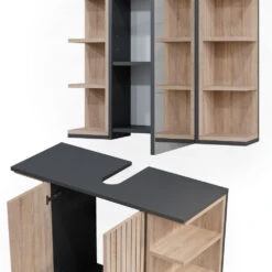 Vicco Badmöbel Set "Aquis", Sonoma/Anthrazit, 2 Teile -Vicco 20230907 m5950 06 ol