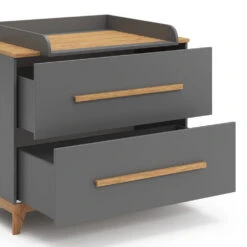 Wickelkommode "Malia" Grau/Eiche 108 X 98 Cm Mit 2 Schubladen Vitalispa -Vicco 20230907 m5974 06 ol