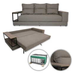 Sofa "Garret" Braun 253 Cm Vitalispa -Vicco 20230912 m3790 07 ol