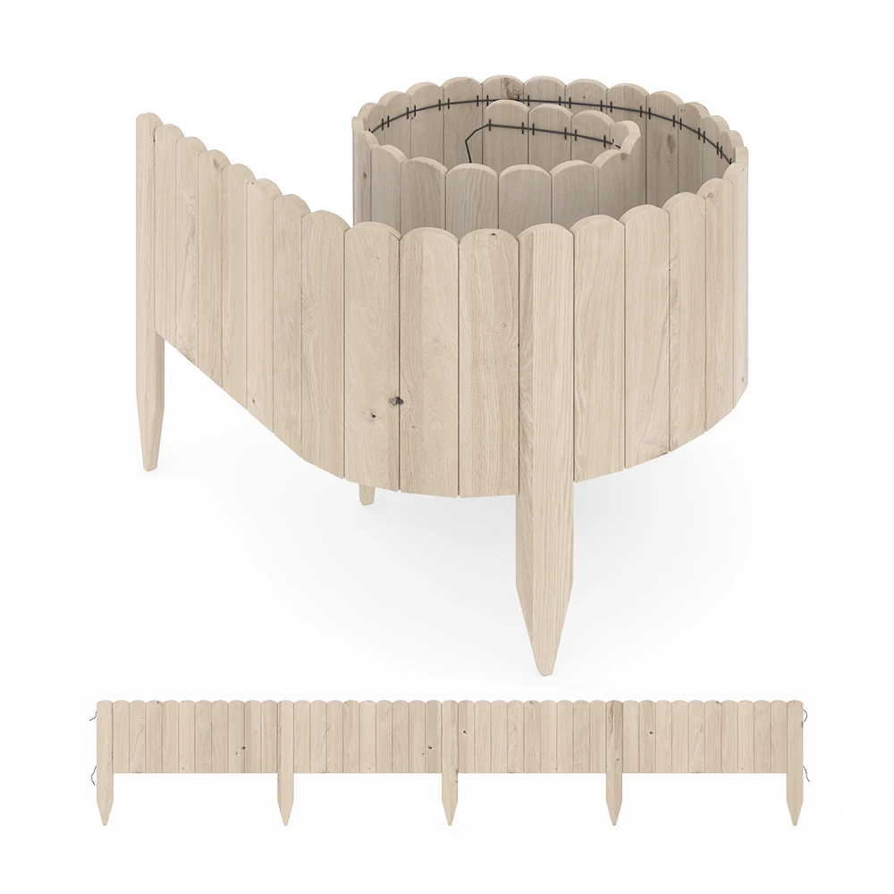 OK-Living Rasenkante "Garten", Naturholz, 203 X 20 Cm 4 Meter 3 OK-Living Rasenkante "Garten", Naturholz, 203 X 20 Cm 4 Meter