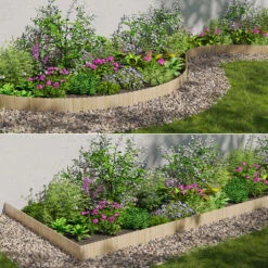 OK-Living Rasenkante "Garten", Naturholz, 203 X 20 Cm 4 Meter 13 OK-Living Rasenkante "Garten", Naturholz, 203 X 20 Cm 4 Meter -Vicco 20230921 g260 04 ol