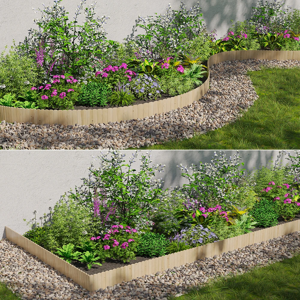 OK-Living Rasenkante "Garten", Naturholz, 203 X 20 Cm 4 Meter 6 OK-Living Rasenkante "Garten", Naturholz, 203 X 20 Cm 4 Meter – Bild 4