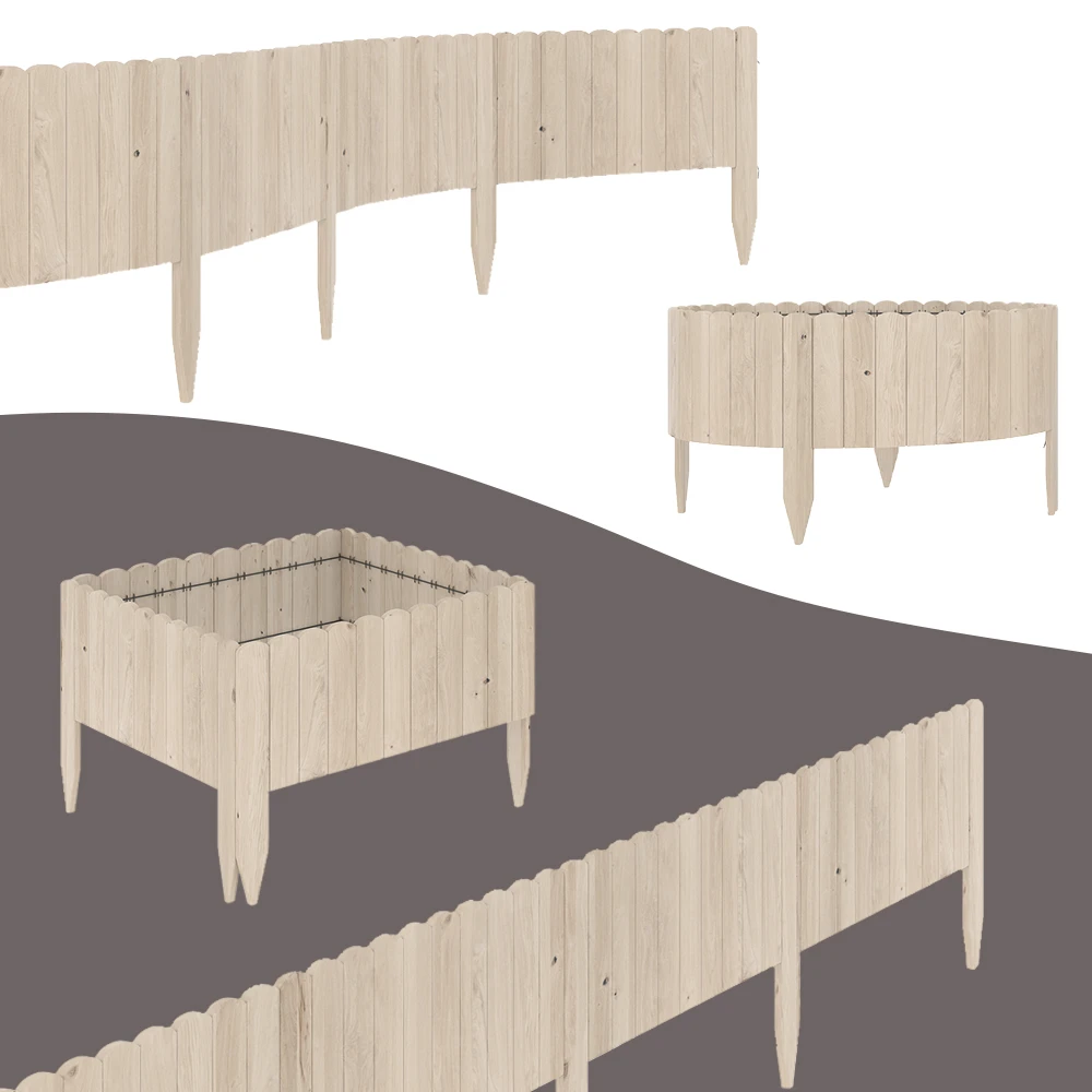 OK-Living Rasenkante "Garten", Naturholz, 203 X 20 Cm 4 Meter 9 OK-Living Rasenkante "Garten", Naturholz, 203 X 20 Cm 4 Meter – Bild 7