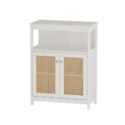 Vicco Midischrank "Rosario", Weiß, 60 X 80 Cm Mit Türen Und Offenem Fach