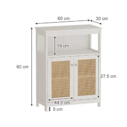 Vicco Midischrank "Rosario", Weiß, 60 X 80 Cm Mit Türen Und Offenem Fach 12 Vicco Midischrank "Rosario", Weiß, 60 X 80 Cm Mit Türen Und Offenem Fach -Vicco 20230921 m5690 03 ol
