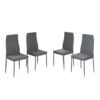 Vicco Esszimmerstuhl "Grand", Grau, 42.5 X 48 Cm 4er Set -Vicco 20230928 m5966 01 ol
