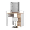 Eckschminktisch "Tilda" Weiß/Sonoma/Sonoma 113.3 Cm Mit LED Beleuchtung Und Hocker Vicco 2 Eckschminktisch "Tilda" Weiß/Sonoma/Sonoma 113.3 Cm Mit LED Beleuchtung Und Hocker Vicco -Vicco 20231027 m5421 hw l 01 ol