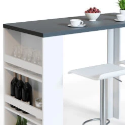 Bartisch Weiß/Anthrazit 57 X 117 Cm Mit 3 Extra Fächern Vicco 14 Bartisch Weiß/Anthrazit 57 X 117 Cm Mit 3 Extra Fächern Vicco -Vicco 20231115 m1416 06 ol