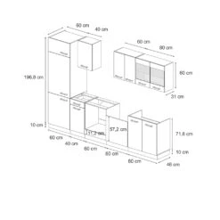 Küchenzeile "R-Line" Bordeaux Hochglanz/Anthrazit 300 Cm Ohne Arbeitsplatte Vicco 11 Küchenzeile "R-Line" Bordeaux Hochglanz/Anthrazit 300 Cm Ohne Arbeitsplatte Vicco -Vicco 20231124 m3625 03 ol