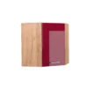Eckhängeschrank "R-Line" Bordeaux Hochglanz/Goldkraft Eiche 57 Cm Vicco -Vicco 20231124 mm239 oxrothgl 01 ol