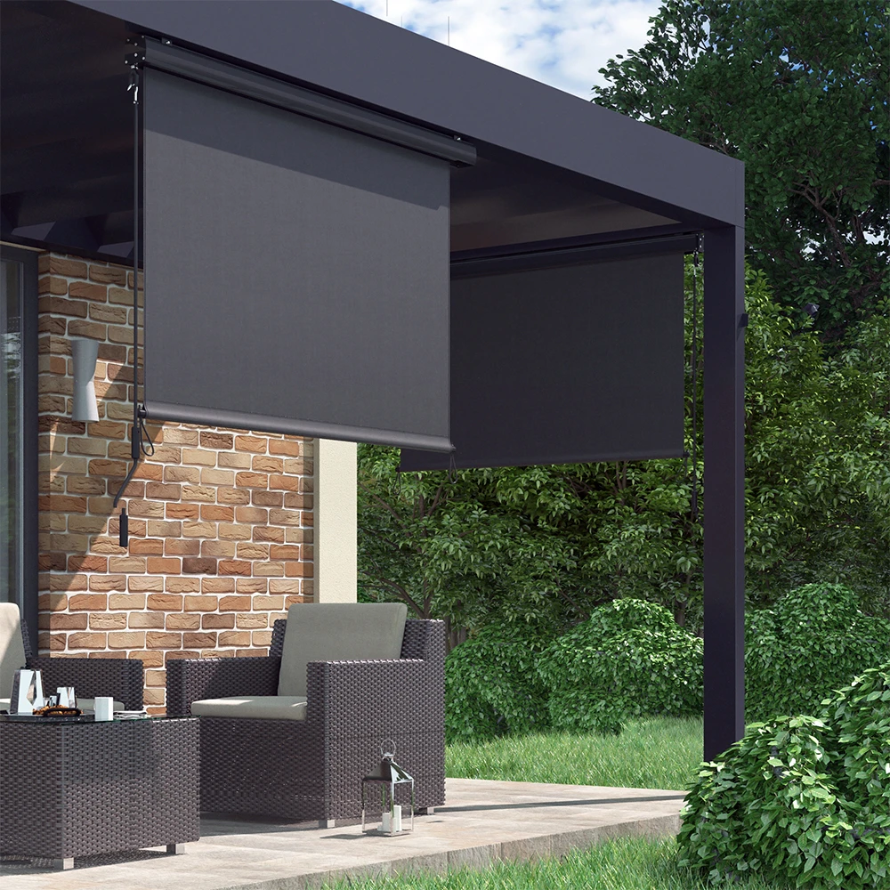 Senkrechtmarkise Anthrazit 160 X 250 Cm OK-Living 6 Senkrechtmarkise Anthrazit 160 X 250 Cm OK-Living – Bild 4
