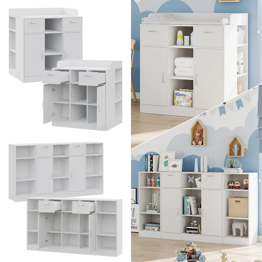 Wickelkommode "Lotte" Weiß 100.8 X 110.8 Cm Mit 2 Layout-Optionen Livinity 4 Wickelkommode "Lotte" Weiß 100.8 X 110.8 Cm Mit 2 Layout-Optionen Livinity – Bild 2