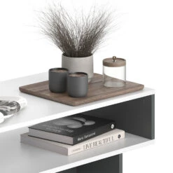 Vicco Couchtisch "Josef", Anthrazit/Weiß, 80 X 35.4 Cm Mit 1 Regal -Vicco 20231228 m6283 06 ol