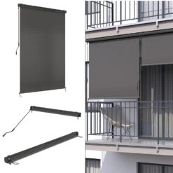 Senkrechtmarkise Anthrazit 180 X 250 Cm OK-Living 11 Senkrechtmarkise Anthrazit 180 X 250 Cm OK-Living -Vicco 20231309 g177 02 ol