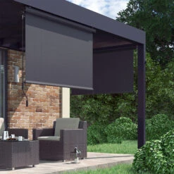 Senkrechtmarkise Anthrazit 180 X 250 Cm OK-Living 13 Senkrechtmarkise Anthrazit 180 X 250 Cm OK-Living -Vicco 20231309 g177 04 ol