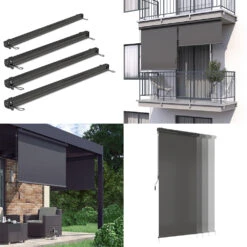 Senkrechtmarkise Anthrazit 180 X 250 Cm OK-Living 17 Senkrechtmarkise Anthrazit 180 X 250 Cm OK-Living -Vicco 20231309 g177 08 ol