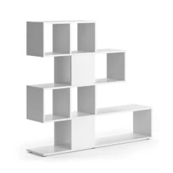 Raumteiler "Hylda" Weiß 124.4 X 113 Cm Mit 4 Faltboxen Vicco