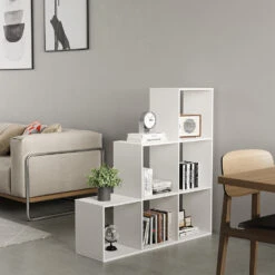 Treppenregal "Theresa" Weiß 104 X 108 Cm 6 Fächer Oskar Store -Vicco 20231414 m5533 04 ol