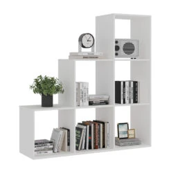 Treppenregal "Theresa" Weiß 104 X 108 Cm 6 Fächer Oskar Store -Vicco 20231414 m5533 07 ol