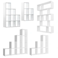 Treppenregal "Theresa" Weiß 104 X 108 Cm 6 Fächer Oskar Store -Vicco 20231414 m5533 08 ol