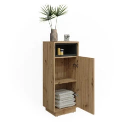 Midischrank "Beatrice" Eiche/Anthrazit 38 X 93 Cm Vicco -Vicco 20231610 m5593 07 ol