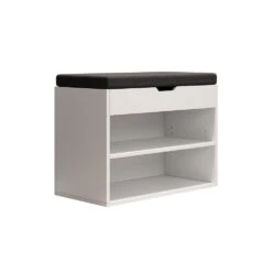 Schuhbank "Titus" Weiß 60 X 45 Cm Mit Auflage Oskar Store