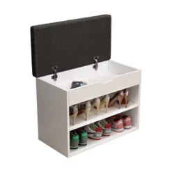 Schuhbank "Titus" Weiß 60 X 45 Cm Mit Auflage Oskar Store -Vicco 20231614 m5560 07 ol