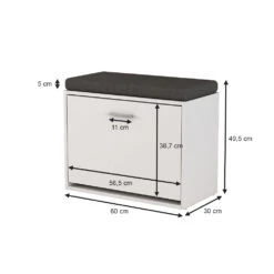 Schuhbank "Georg" Weiß 60 X 49.5 Cm Mit Auflage Oskar Store 12 Schuhbank "Georg" Weiß 60 X 49.5 Cm Mit Auflage Oskar Store -Vicco 20231705 m5659 03 ol