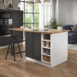 Kücheninsel "Fame-Line" Anthrazit-Gold/Weiß 90 Cm Ohne Arbeitsplatte Vicco 12 Kücheninsel "Fame-Line" Anthrazit-Gold/Weiß 90 Cm Ohne Arbeitsplatte Vicco -Vicco 20232001 m5087 04 ol