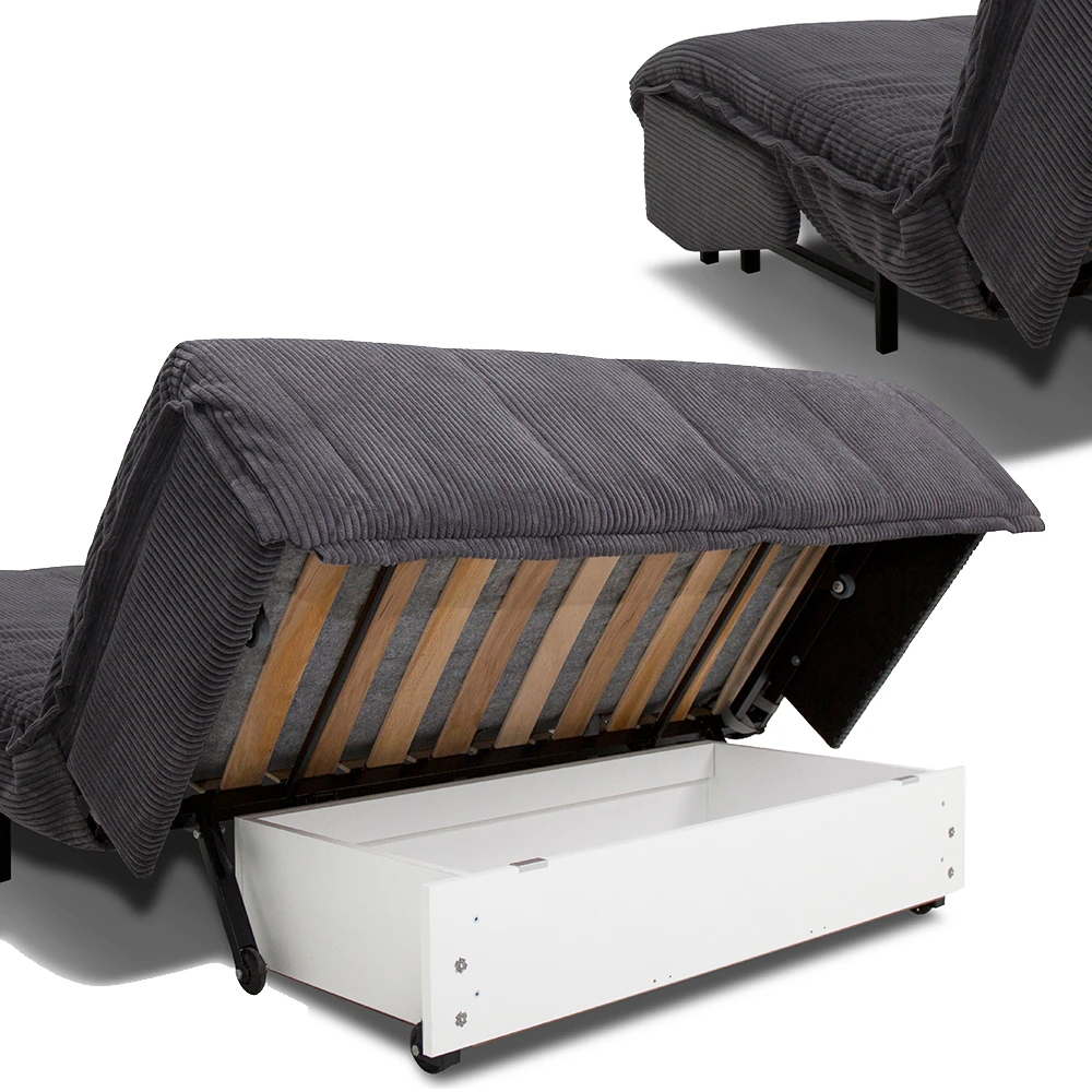 Sofa "Malta" Grau 148 Cm Mit Schlaffunktion Vitalispa 8 Sofa "Malta" Grau 148 Cm Mit Schlaffunktion Vitalispa – Bild 6