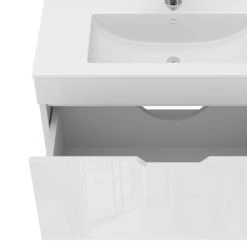 Badmöbel Set "Stefania" Weiß 2 Teile, Unterschrank 80 Cm Vicco -Vicco 20232321 m5494 06 ol