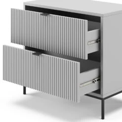 Nachttisch "Eliza" Grau 66 X 60 Cm 2er Set Vicco -Vicco 20232405 m5745 2er set 06 ol