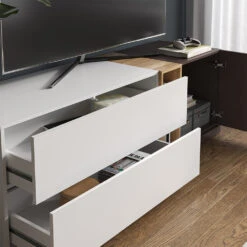 Lowboard "Phönix" Weiß/Braun 170 X 55 Cm Vicco -Vicco 20232410 m5514 05 ol