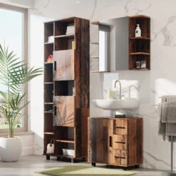 Badmöbel Set "Ilias" Eiche Rustikal 3 Teile, Mit Unterschrank 60 Cm Vicco 13 Badmöbel Set "Ilias" Eiche Rustikal 3 Teile, Mit Unterschrank 60 Cm Vicco -Vicco 20232428 m5871 04 ol