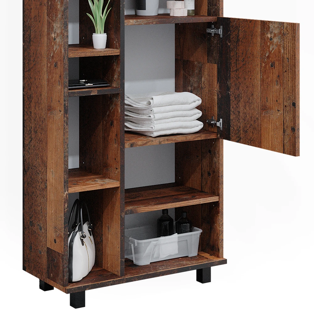 Badmöbel Set "Ilias" Eiche Rustikal 3 Teile, Mit Unterschrank 60 Cm Vicco 8 Badmöbel Set "Ilias" Eiche Rustikal 3 Teile, Mit Unterschrank 60 Cm Vicco – Bild 6