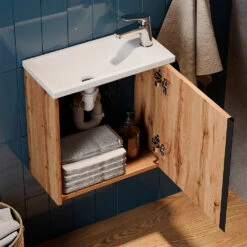 Badmöbel Set "Kleo" Goldkraft Eiche 2 Teile Vicco -Vicco 20232521 m5499 05 ol