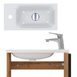 Badmöbel Set "Kleo" Goldkraft Eiche 2 Teile Vicco -Vicco 20232521 m5499 06 ol