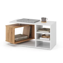 Couchtisch "Rafi" Weiß/Eiche 88 X 40 Cm Vicco -Vicco 20232910 m5517 07 ol