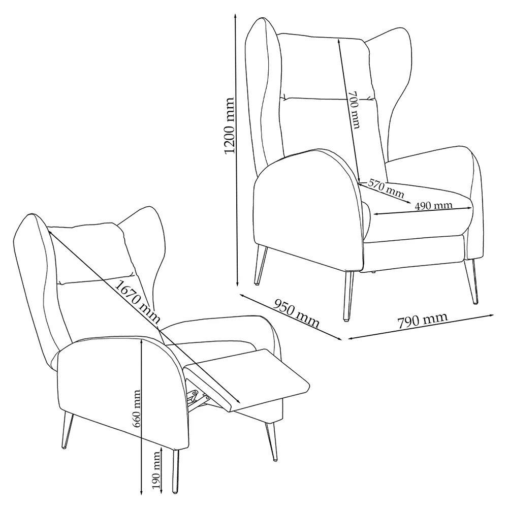 "Chelsea" Gelb Mit Liegefunktion Vitalispa 5 "Chelsea" Gelb Mit Liegefunktion Vitalispa – Bild 3